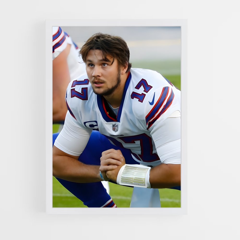 ap-josh allen-6 cadre Blanc