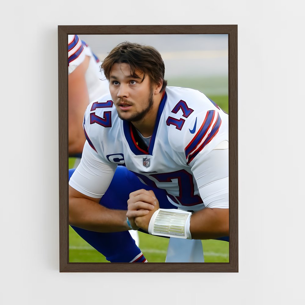 ap-josh allen-6 cadre Bois foncé