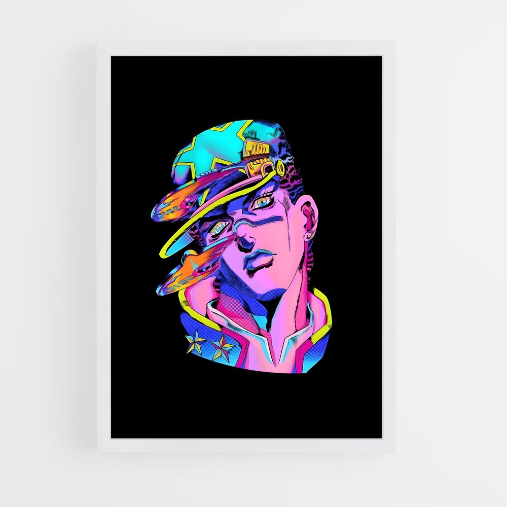 ap-jotaro kujo-5 cadre Blanc