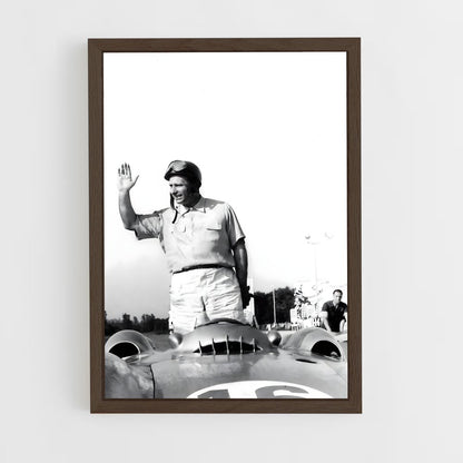 ap-juan manuel fangio-3 cadre Bois foncé