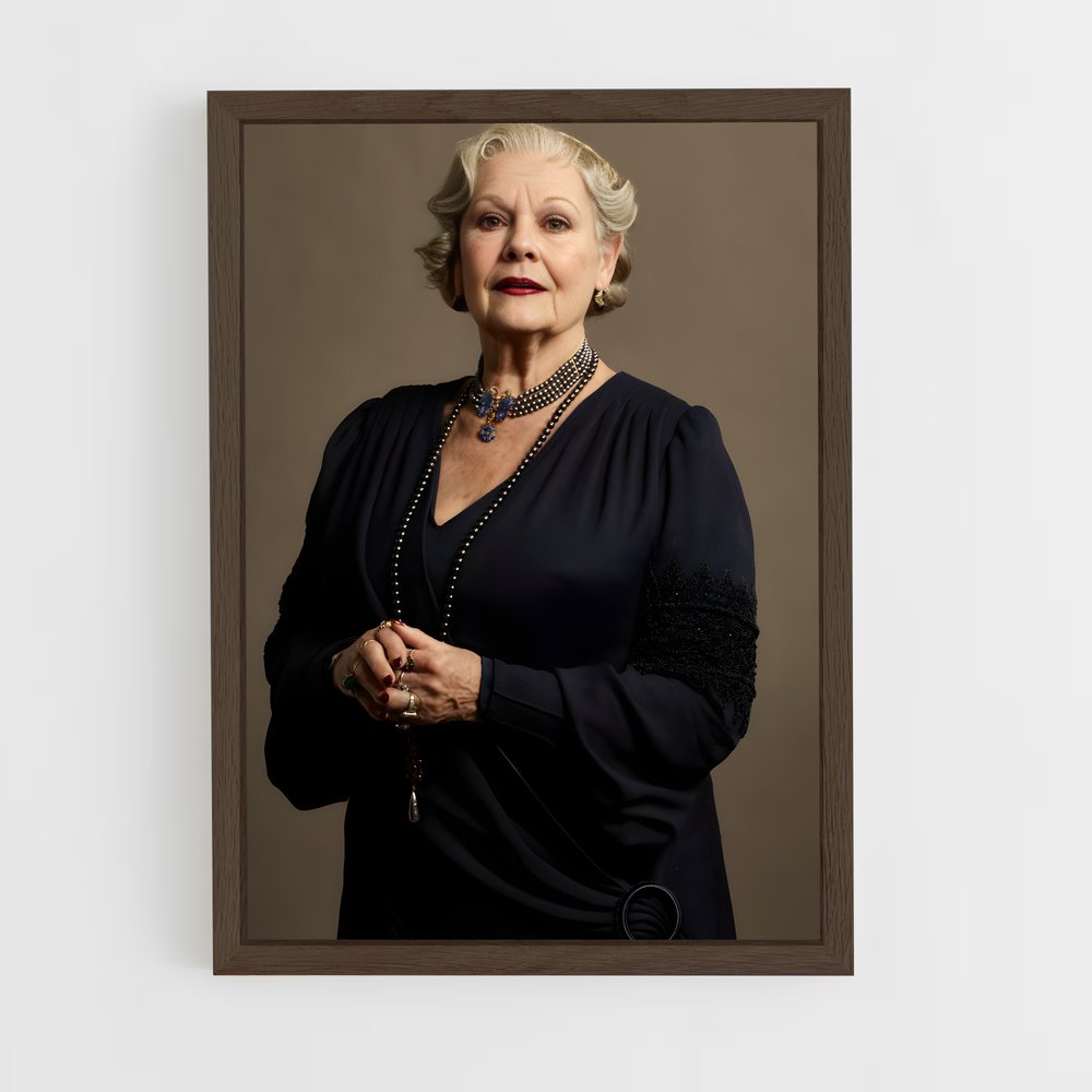 ap-judi dench-1 cadre Bois foncé