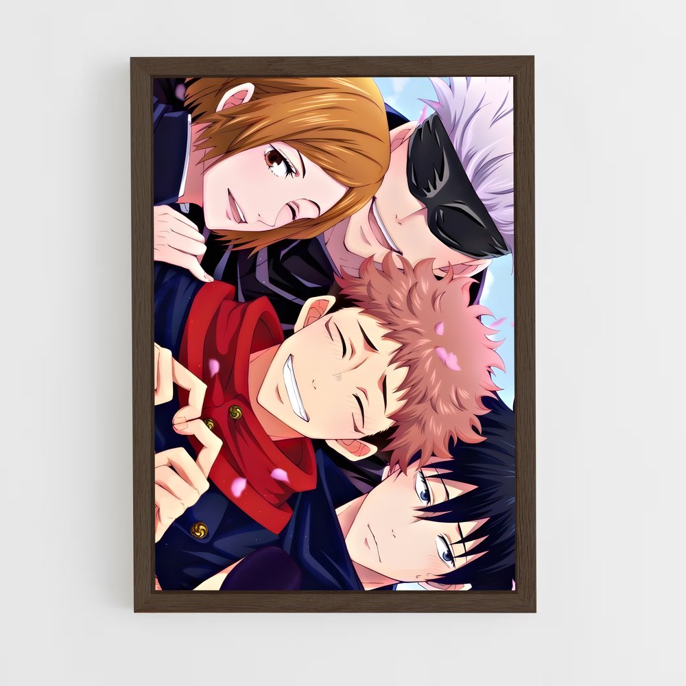 ap-jujutsu kaisen-4 cadre Bois foncé