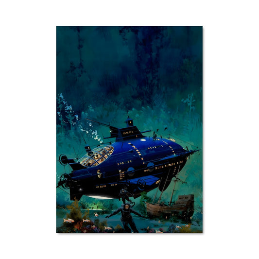 Poster Nautilus en Profondeur
