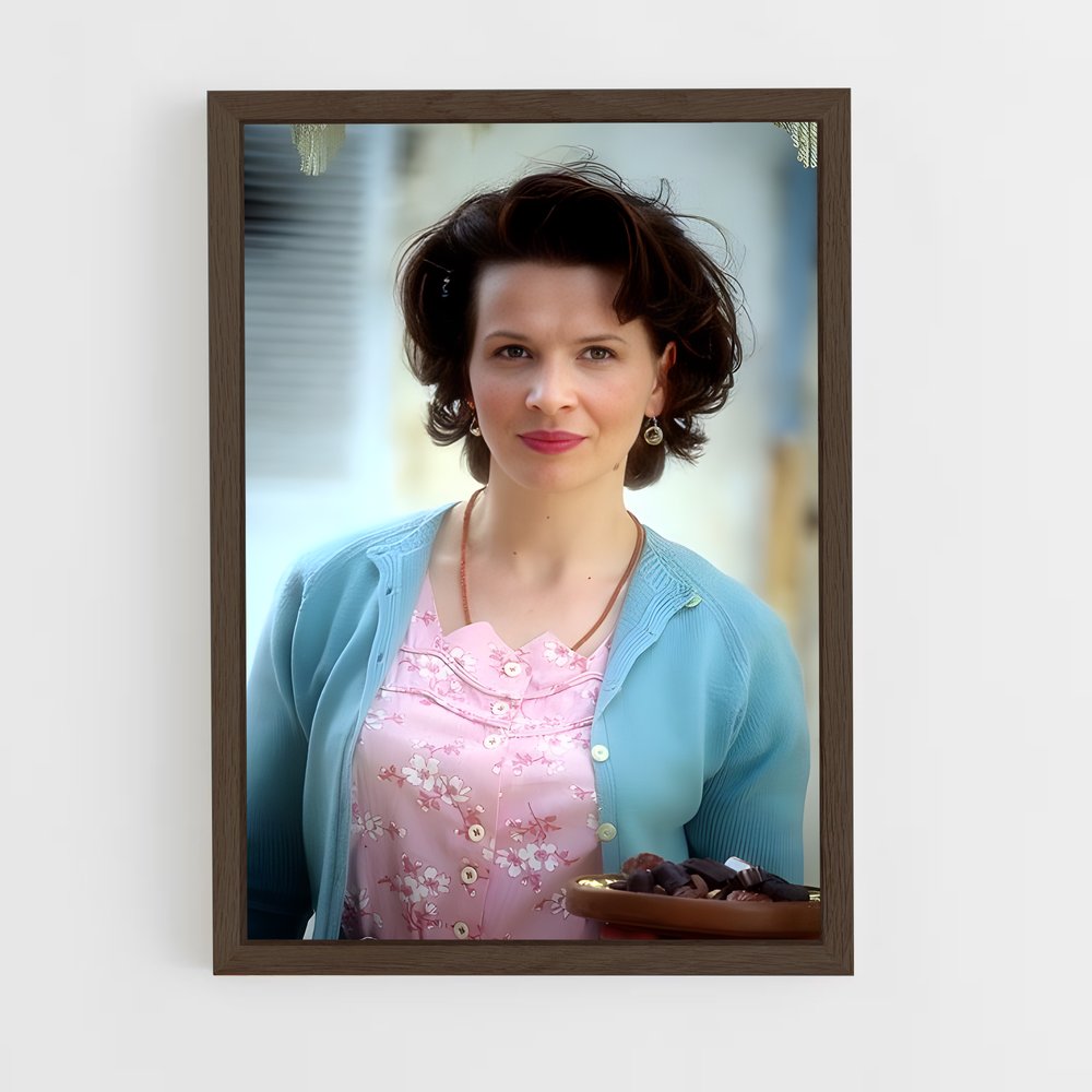 ap-juliette binoche-4 cadre Bois foncé
