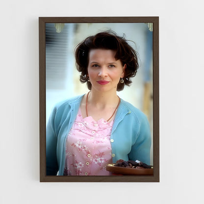 ap-juliette binoche-4 cadre Bois foncé