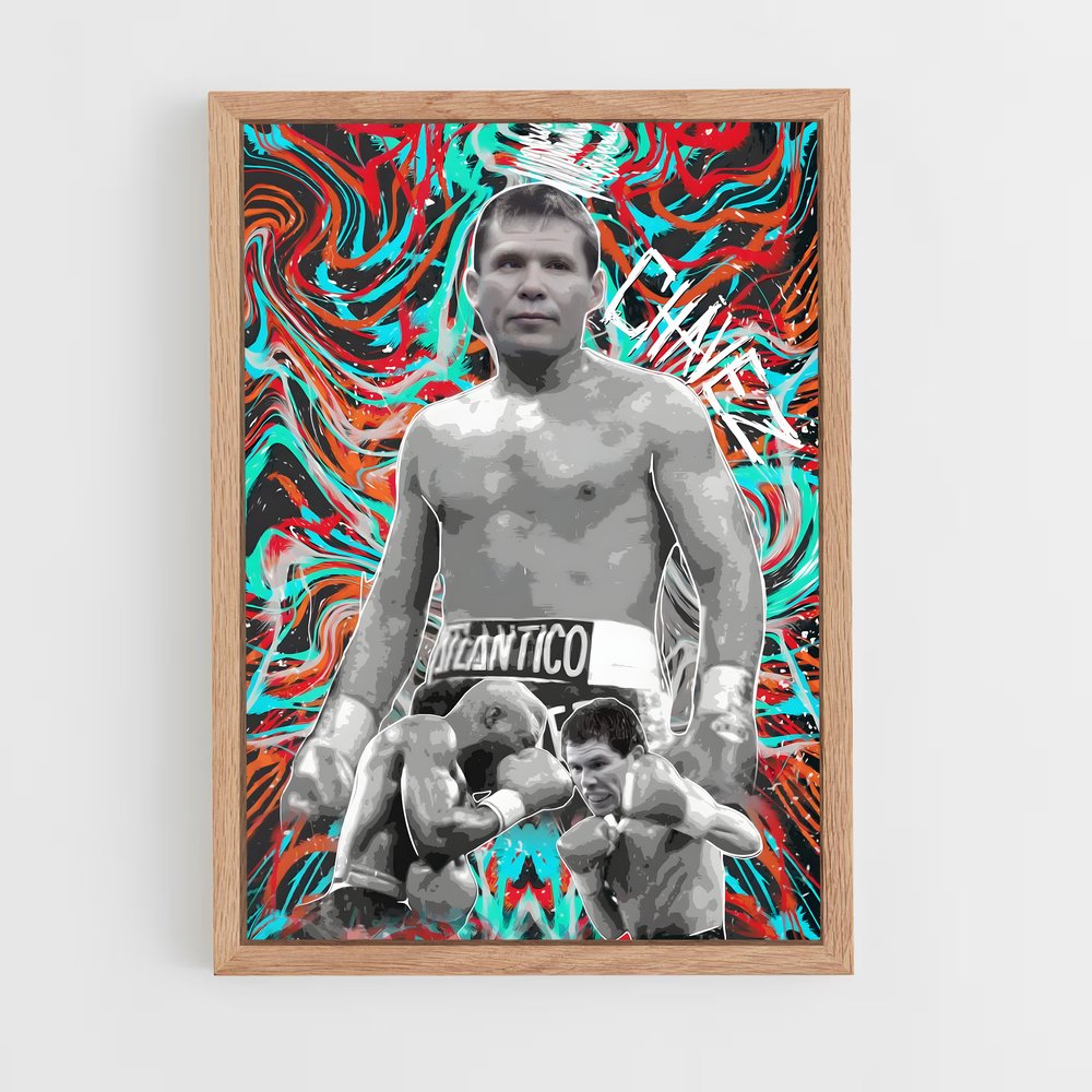 ap-julio cesar chavez-3 cadre Bois clair