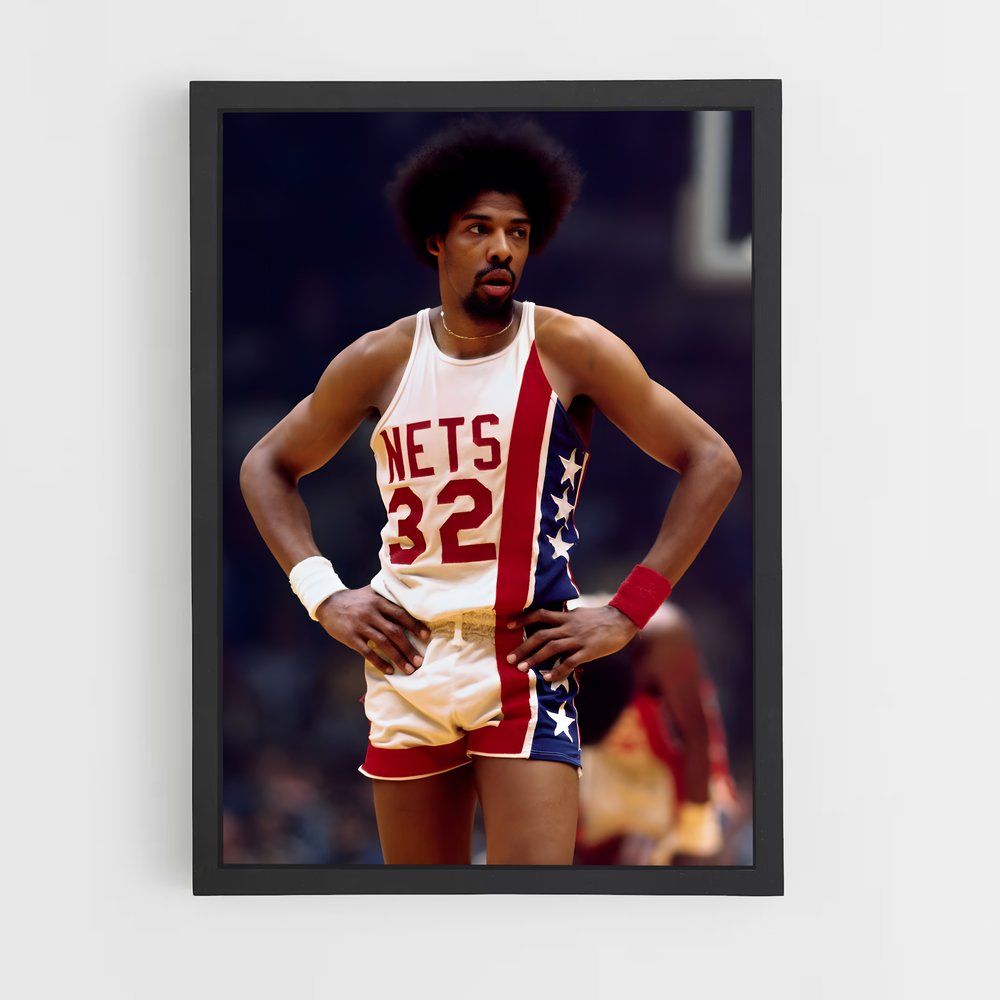 ap-julius erving-4 cadre Noir