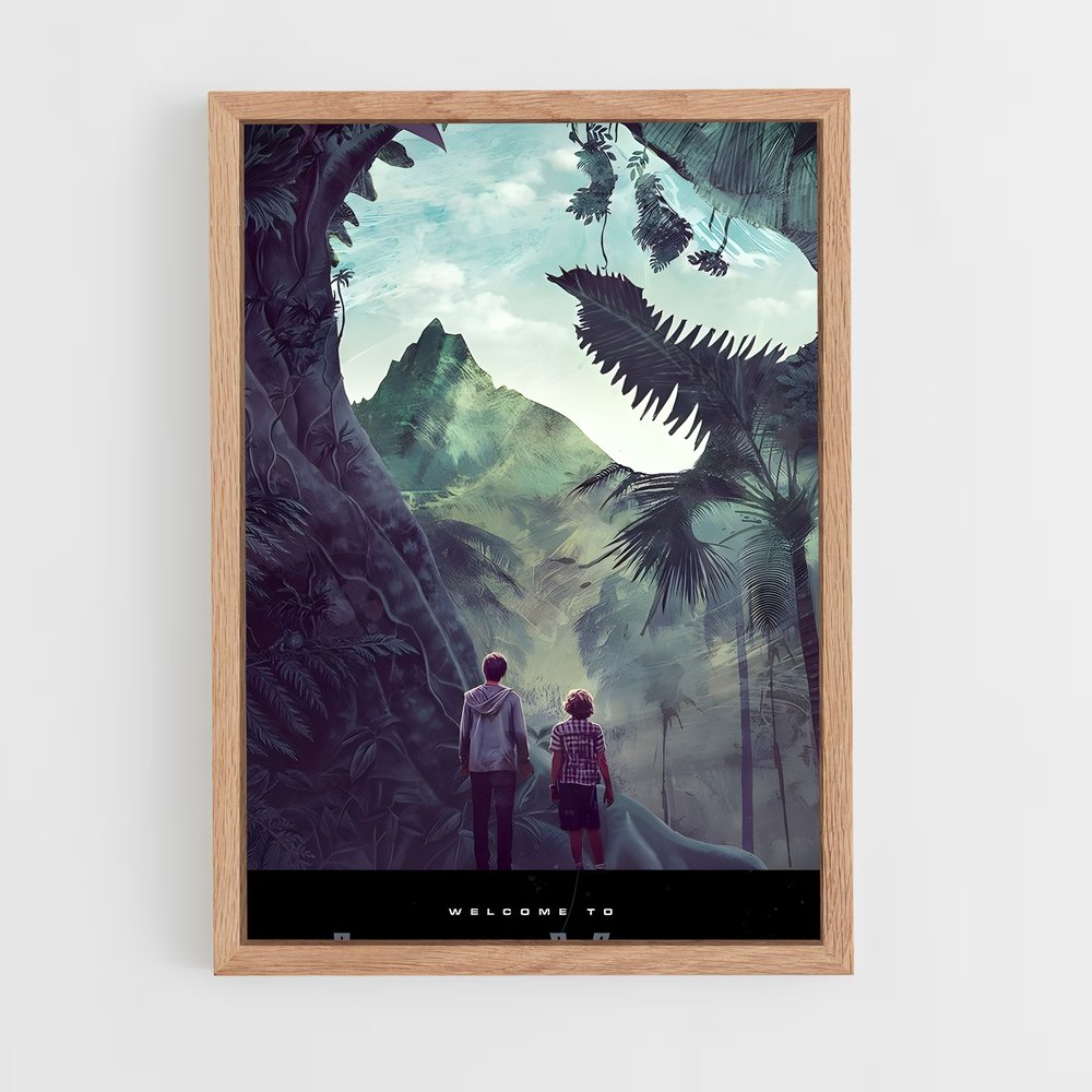ap-jurassic park-7 cadre Bois clair