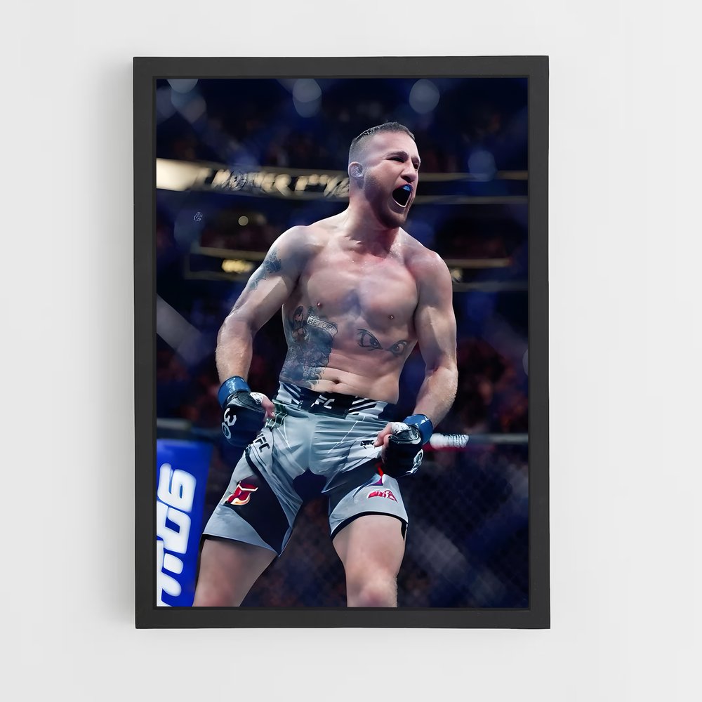 ap-justin gaethje-1 cadre Noir