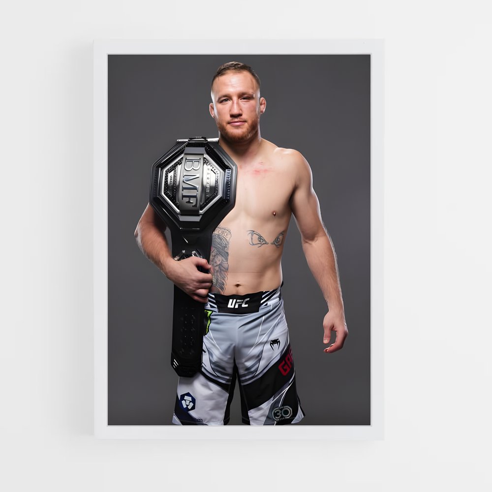 ap-justin gaethje-8 cadre Blanc