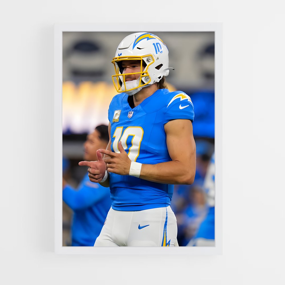 ap-justin herbert-3 cadre Blanc
