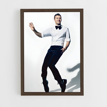 ap-justin timberlake-4 cadre Bois foncé