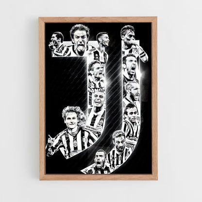 ap-juventus fc-7 cadre Bois clair