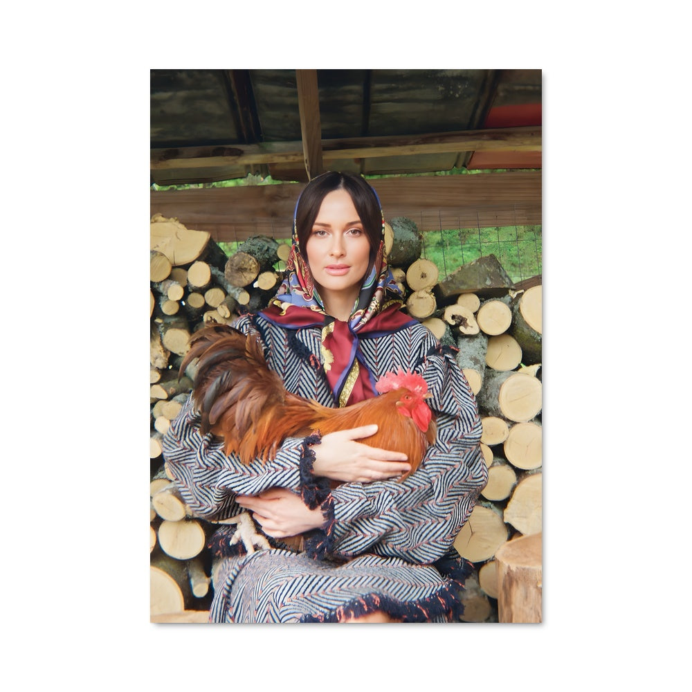 Poster Chickens & Logs