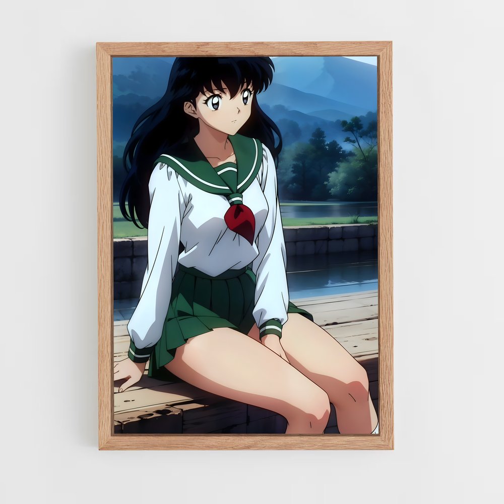 ap-kagome higurashi-12 cadre Bois clair