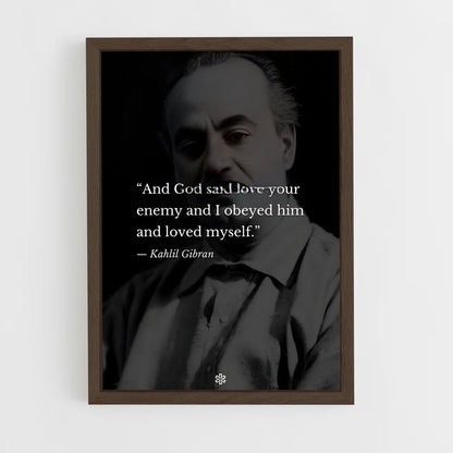 ap-kahlil gibran-5 cadre Bois foncé