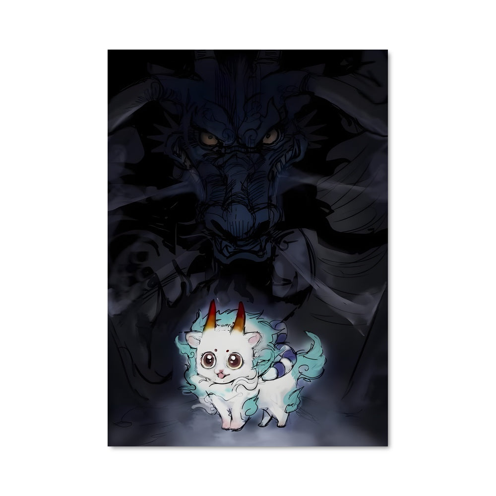 Poster Chat Licorne