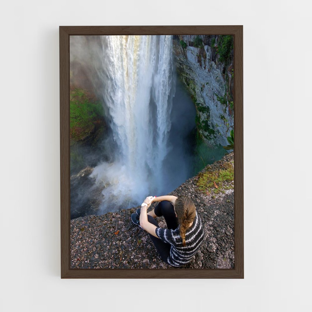ap-kaieteur falls-8 cadre Bois foncé