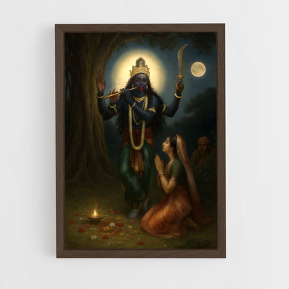 ap-kali-16 cadre Bois foncé