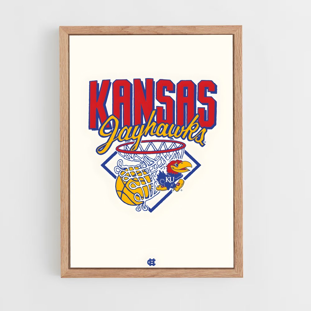 ap-kansas jayhawks-4 cadre Bois clair