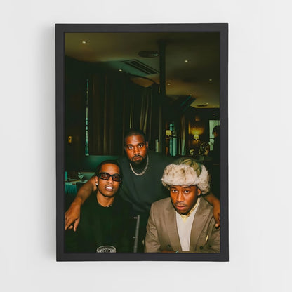 ap-kanye west-3 cadre Noir