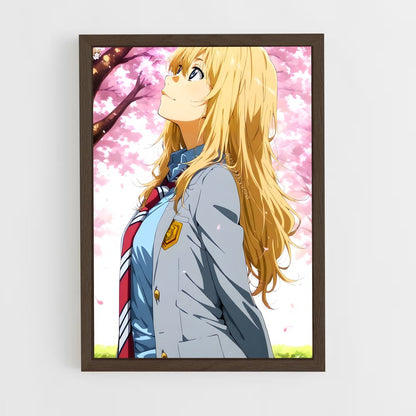 ap-kaori miyazono-3 cadre Bois foncé