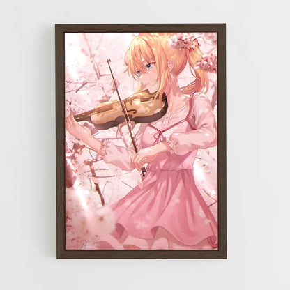ap-kaori miyazono-4 cadre Bois foncé