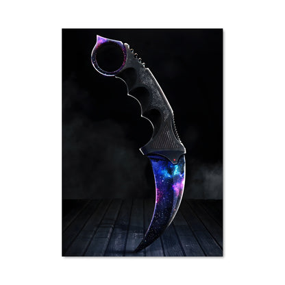 Poster Couteau Galaxy
