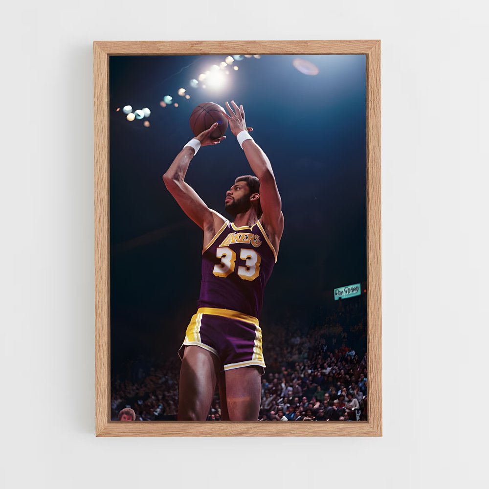 ap-kareem abdul-jabbar-11 cadre Bois clair