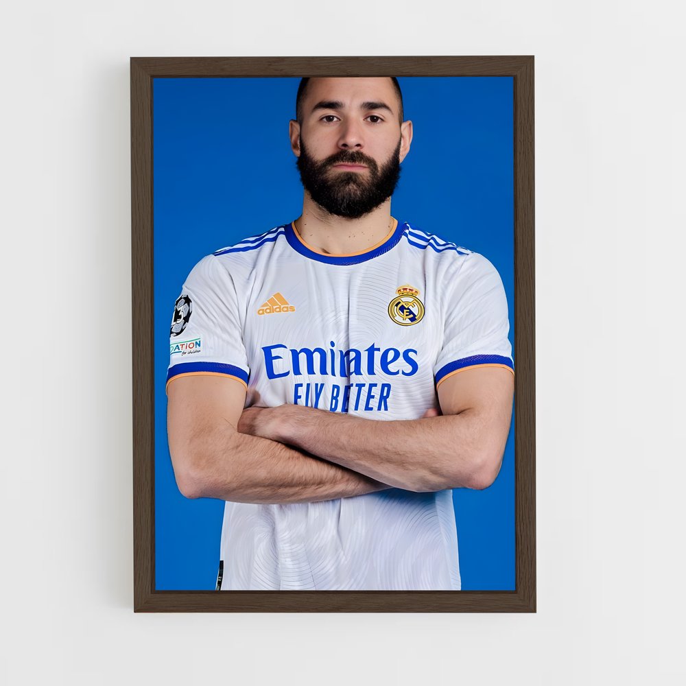 ap-karim benzema-5 cadre Bois foncé