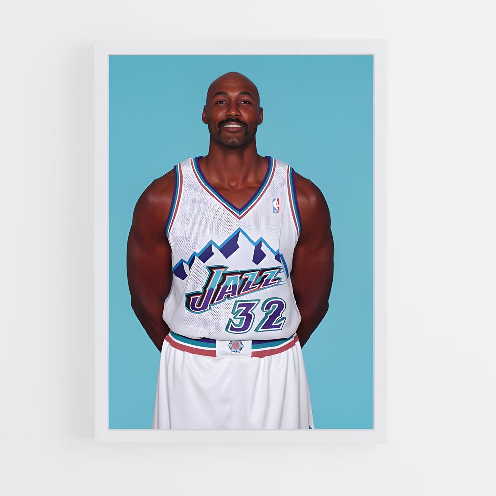ap-karl malone-5 cadre Blanc