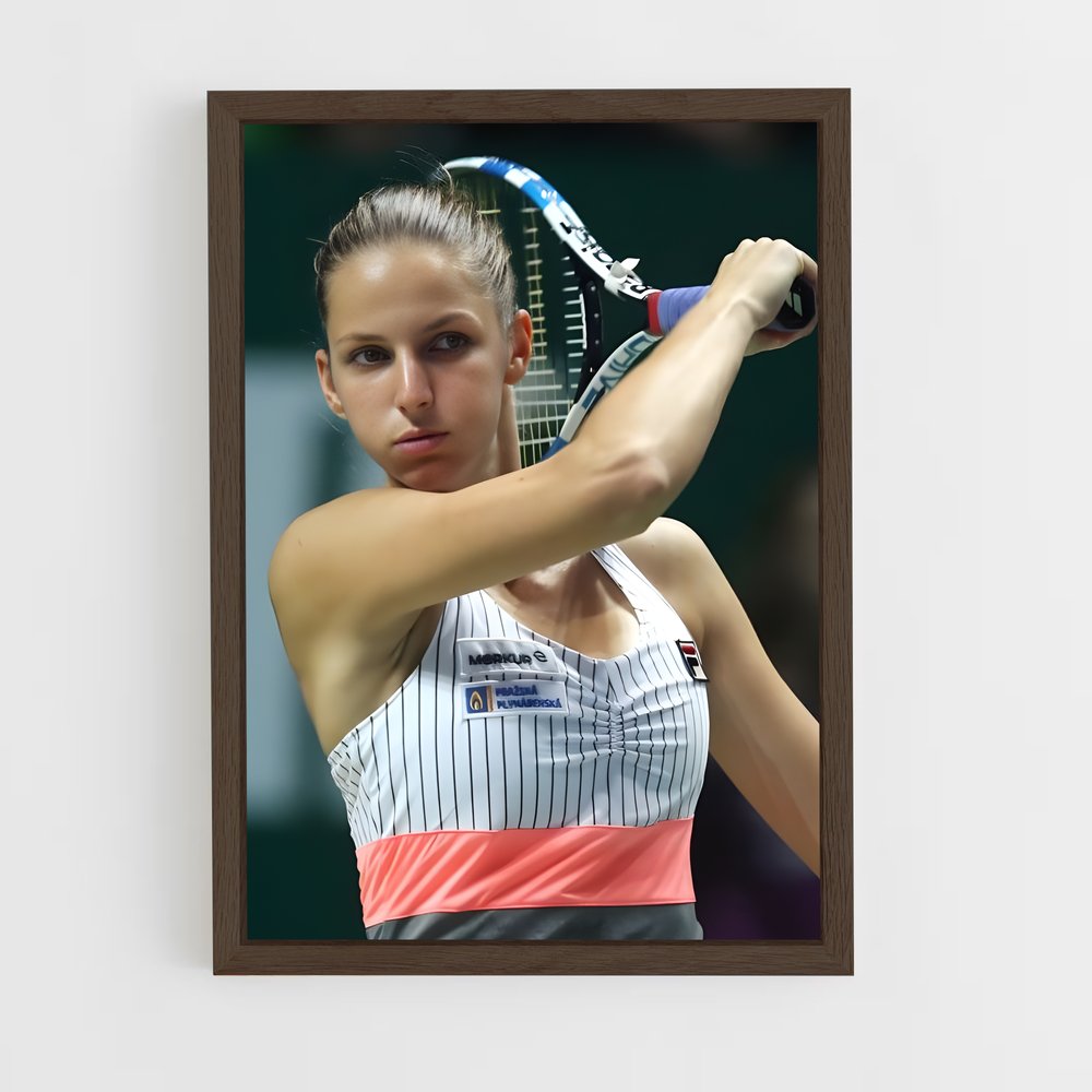 ap-karolina pliskova-2 cadre Bois foncé