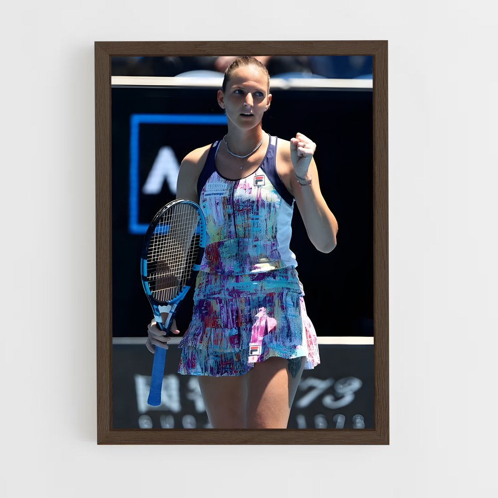 ap-karolina pliskova-3 cadre Bois foncé