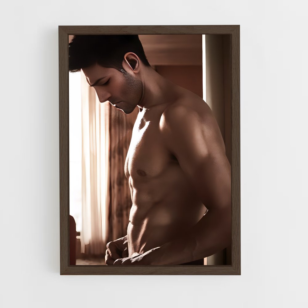 ap-kartik aaryan-9 cadre Bois foncé