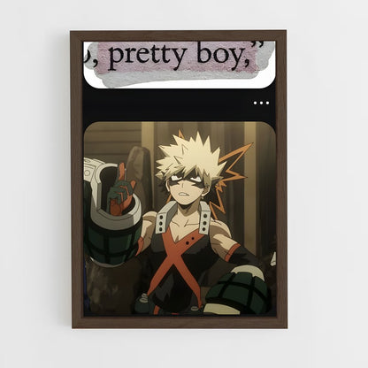 ap-katsuki bakugo-3 cadre Bois foncé
