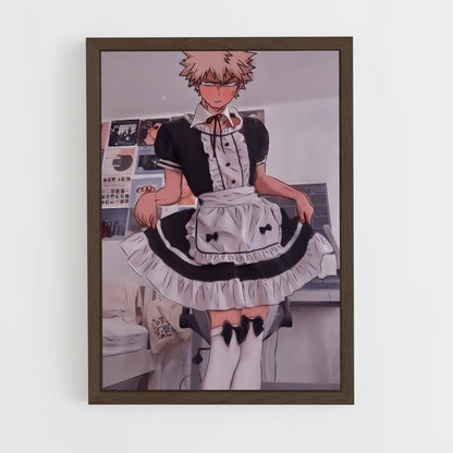 ap-katsuki bakugo-4 cadre Bois foncé