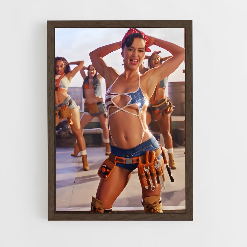 ap-katy perry-15 cadre Bois foncé