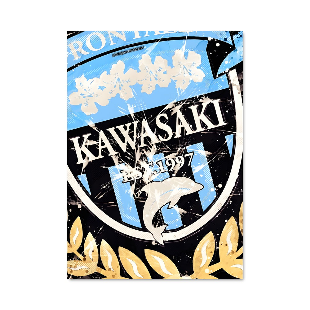 Poster Kawasaki frontale 71605