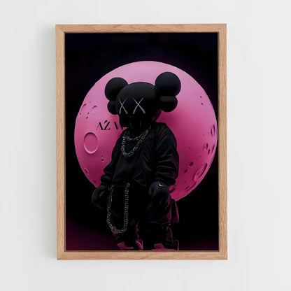ap-kaws-1 cadre Bois clair