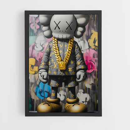 ap-kaws-10 cadre Noir