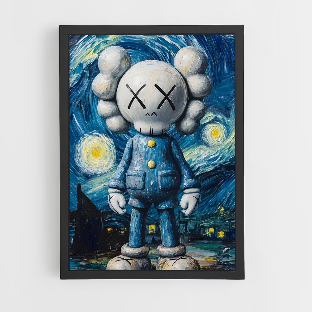 ap-kaws-4 cadre Noir