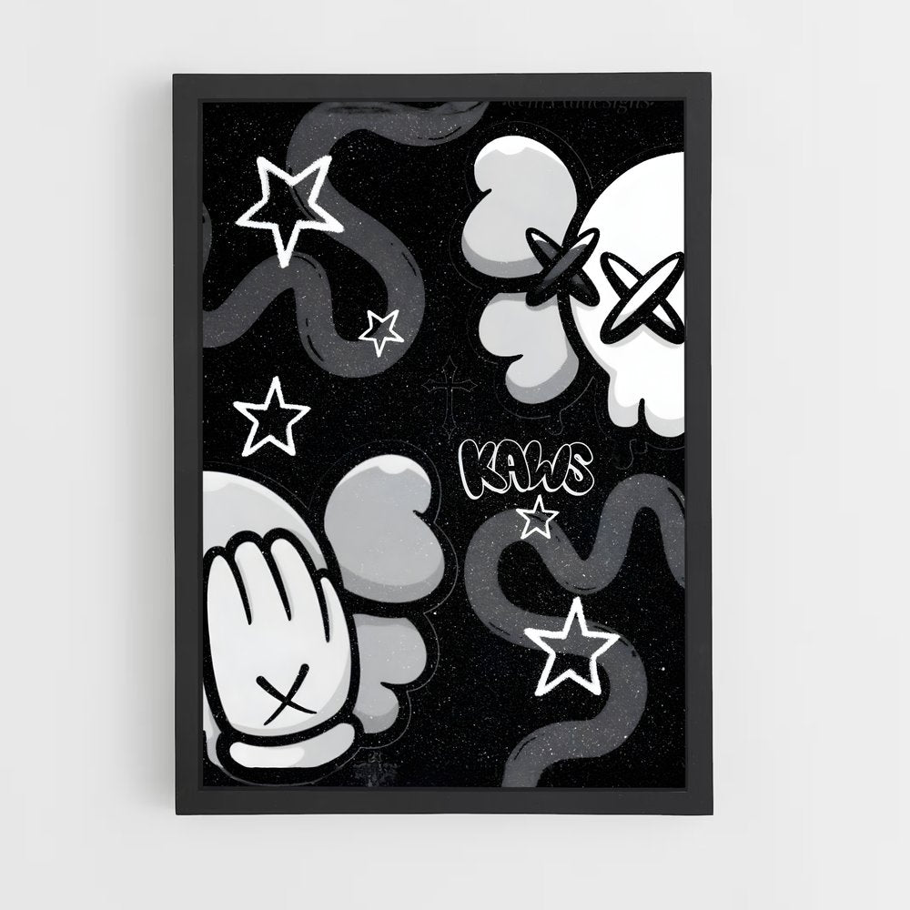 ap-kaws-8 cadre Noir
