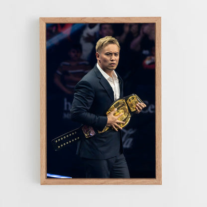 ap-kazuchika okada-9 cadre Bois clair