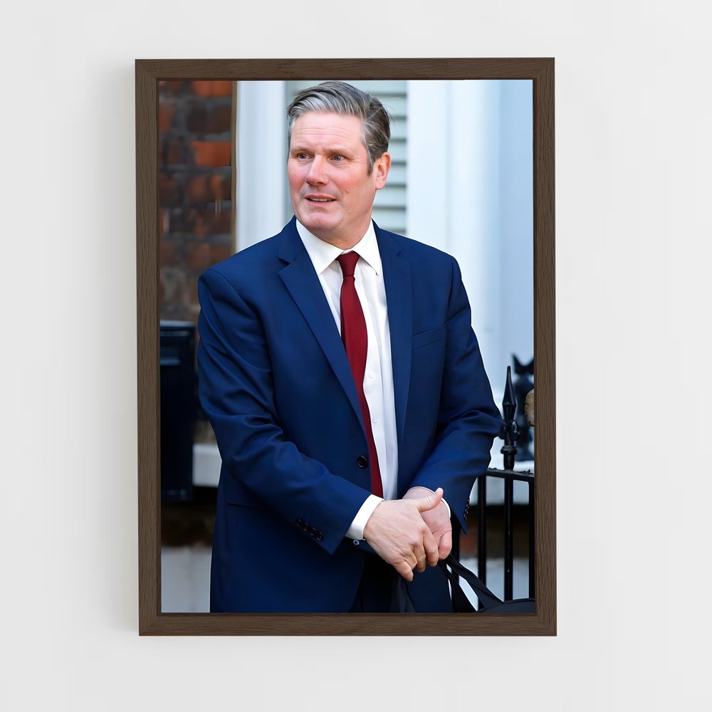 ap-keir starmer-4 cadre Bois foncé