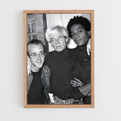 ap-keith haring-7 cadre Bois clair