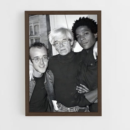ap-keith haring-7 cadre Bois foncé