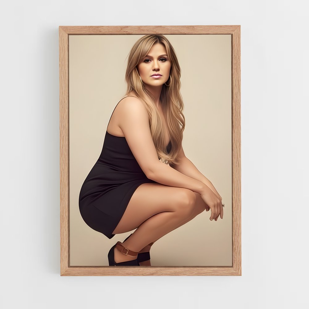 ap-kelly clarkson-10 cadre Bois clair