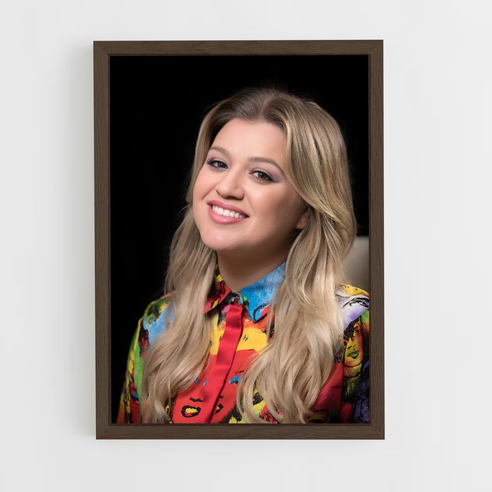 ap-kelly clarkson-4 cadre Bois foncé