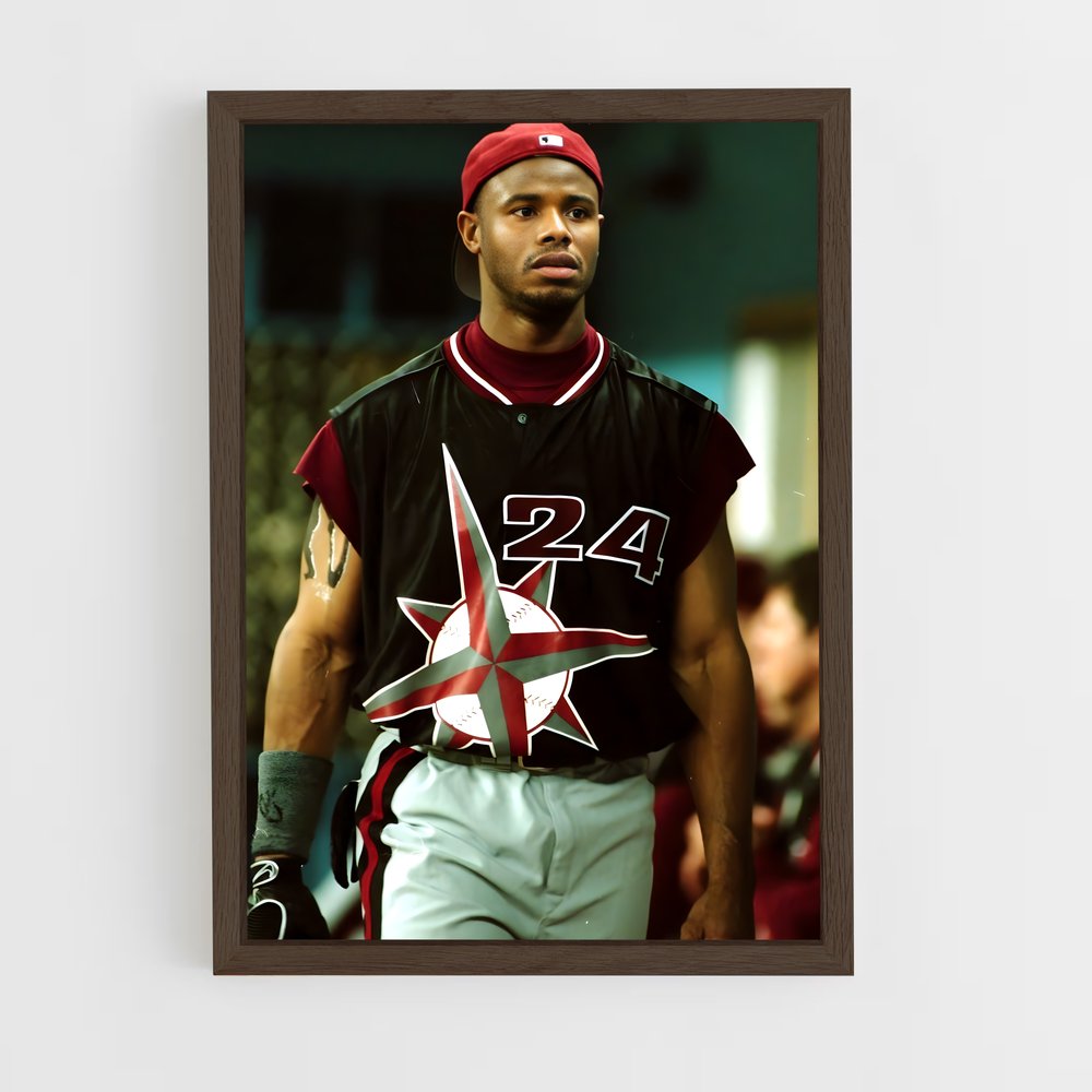 ap-ken griffey jr-4 cadre Bois foncé