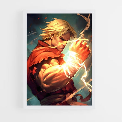 ap-ken street fighter-3 cadre Blanc
